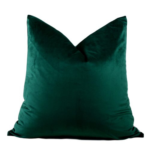 Rich Green Velvet Pillow Cover