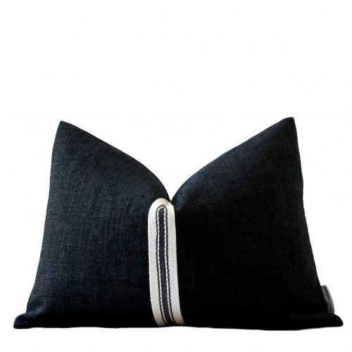 Cairn Black Stripe Pillow Cover