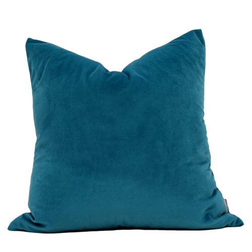 turquoise velvet pillow