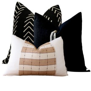 Capriz Cream Stripe Pillow Cover
