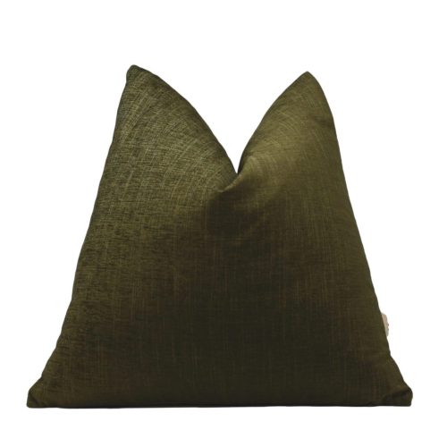 Laurel Textured Green Pillow Cover