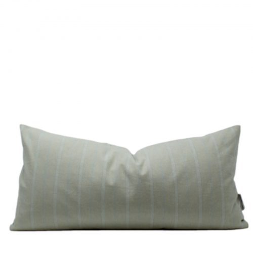 Alma Light Sage Green Stripe Linen Pillow Cover