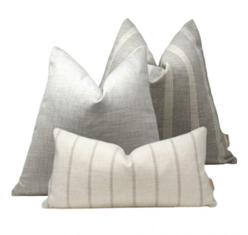 grey pillow combination