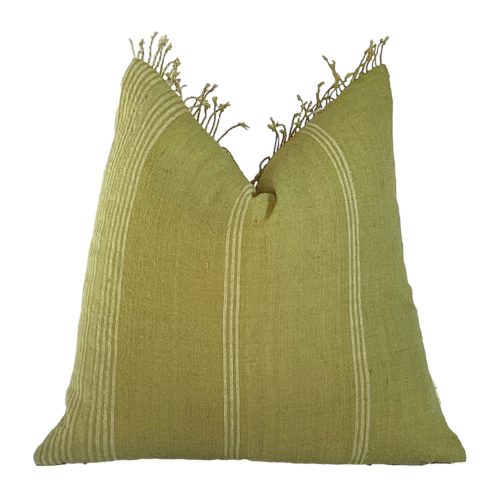 Nidra | Chartreuse Stripe Handwoven