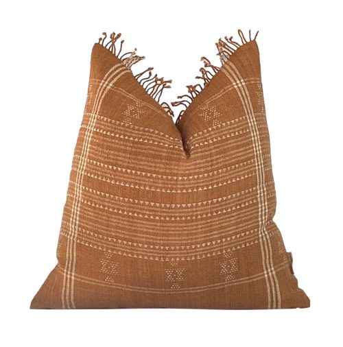 Dipta | Light Rust Handwoven Bhujodi Pillow Cover