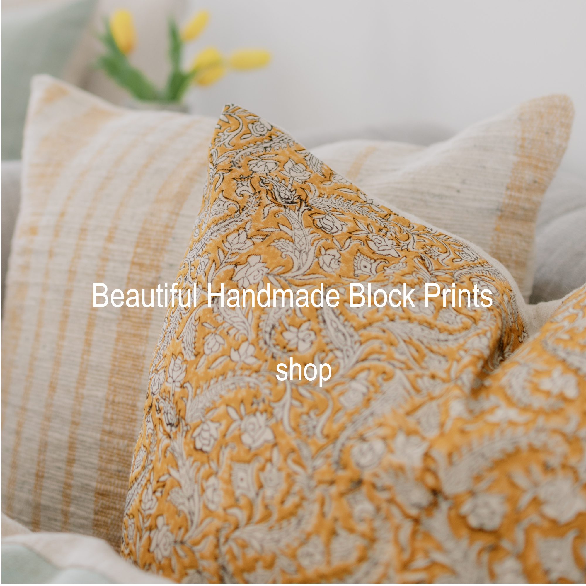 Handmade Block Print Pillows