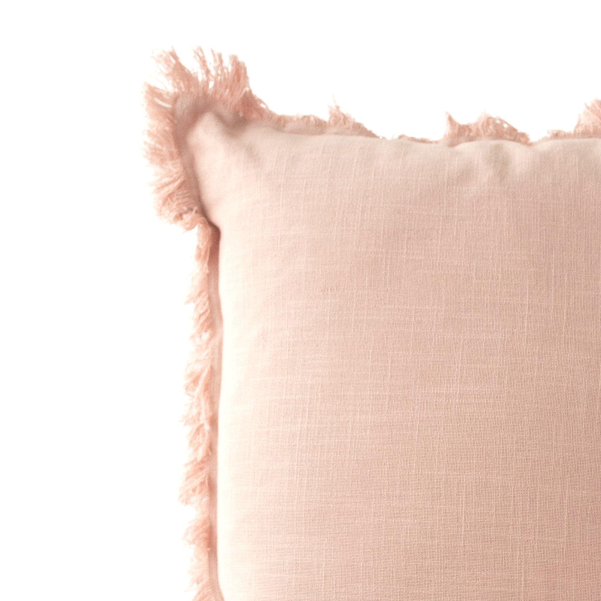 Sevilla 22″ Blush Pink Linen Pillow Cover