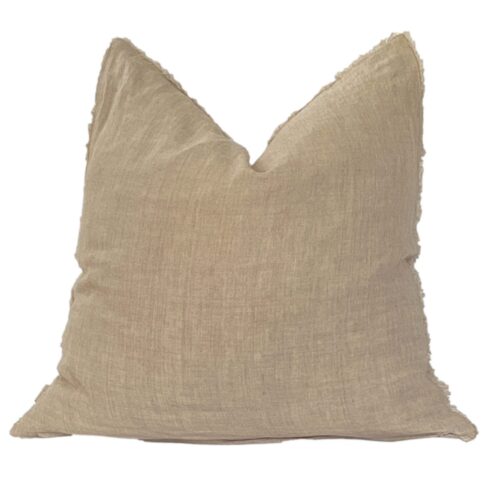 Malaga 24″Natural Linen Pillow Cover