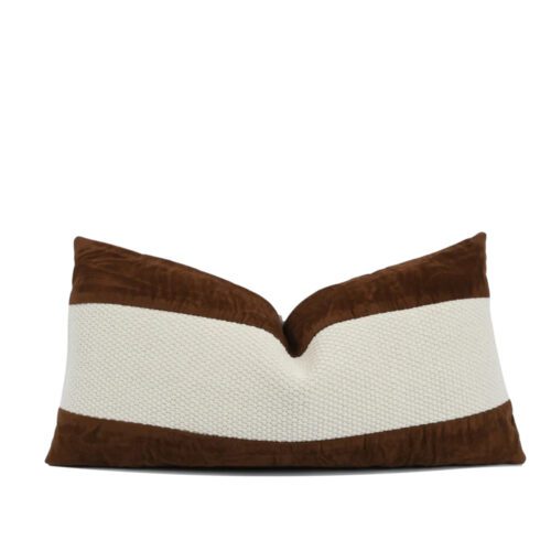 Meade Caramel Handwoven Lumbar Pillow Cover