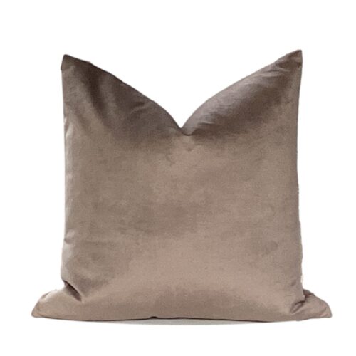 Zen | Taupe Velvet Pillow Cover