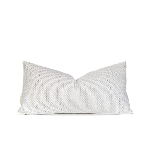 Ramona Cream and Taupe Tweed Pillow Cover