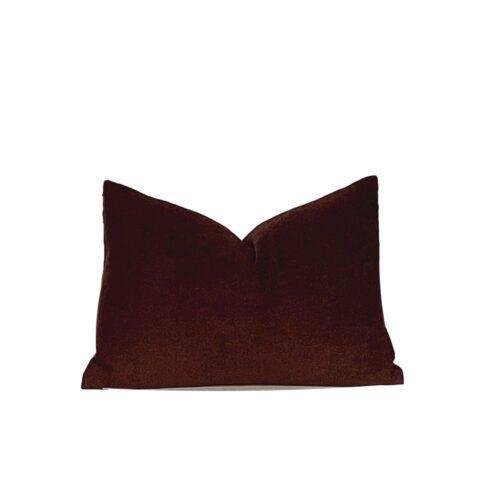 Layton Coffee Faux Ultra Suede Pillow Cover